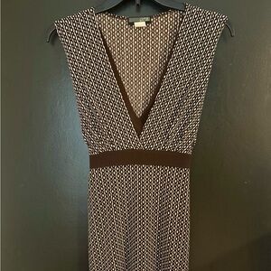 Geoffrey Beene Style Brown and White Patterned shirt